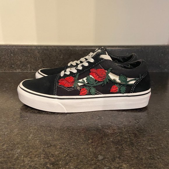 Vans Old Skool Lo -'DIY Roses' - Size 6.5 - Picture 6 of 10